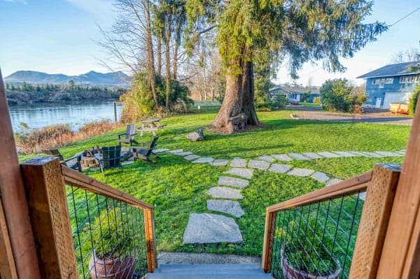 Entrance with nearby Fire Pit