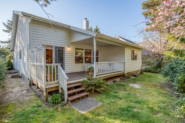 Back Yard with Deck