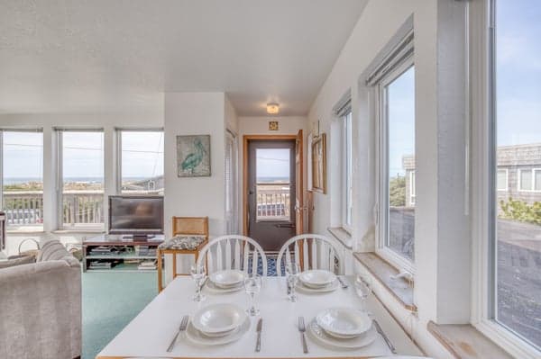 Dining Area with Window Views