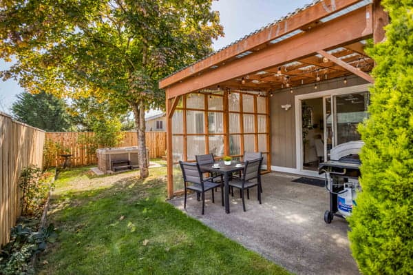 Back Yard with seating